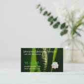 Visitekaartje Groene ledertuindiensten (Staand voorkant)