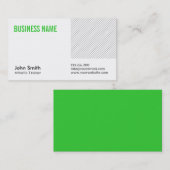 Visitekaartje groene titel Athletic Trainer (Voorkant / Achterkant)