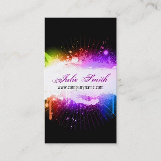 Visitekaartje Grunge Design (Voorkant)