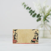 Visitekaartje Halloween Witches (Staand voorkant)