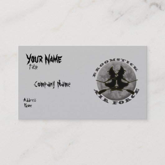 Visitekaartje Halloween Witches (Voorkant)