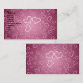 Visitekaartje hart (Voorkant / Achterkant)