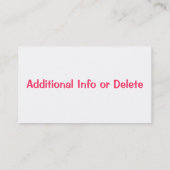 Visitekaartje Hip Teacher (Achterkant)