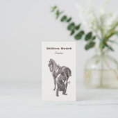 Visitekaartje Hoefijzer (Staand voorkant)