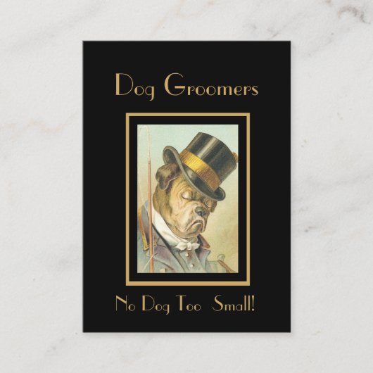 Visitekaartje  hondentrimmers (Voorkant)