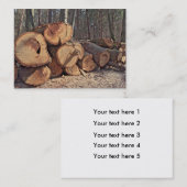 Visitekaartje hout (Voorkant / Achterkant)