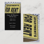 Visitekaartje huurbezit (Voorkant / Achterkant)