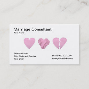 Visitekaartje huwelijksconsultant