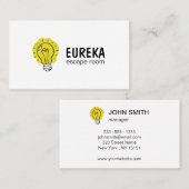 Visitekaartje Idea Lightbulb Logo (Voorkant / Achterkant)