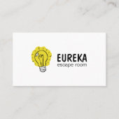 Visitekaartje Idea Lightbulb Logo (Voorkant)