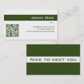 visitekaartje Imperial Green (Voorkant / Achterkant)