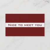 visitekaartje Imperial Red (Achterkant)