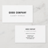 Visitekaartje in de vorm van minimalisme (Voorkant / Achterkant)