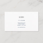 Visitekaartje in het mariene thema. Zee. (Achterkant)