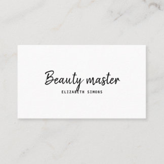 Visitekaartje in minimalistische stijl. eenvoudig.