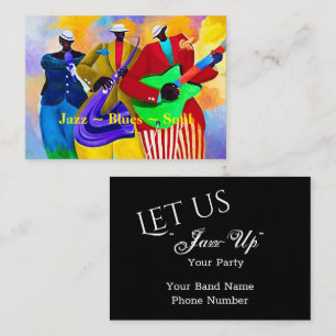 visitekaartje "Jazz/Blues/Soul Band"