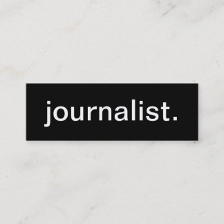 Visitekaartje journalisten