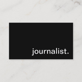 Visitekaartje journalisten