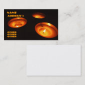 Visitekaartje kaarsen (Voorkant / Achterkant)