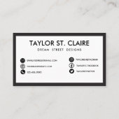 Visitekaartje kaart (Achterkant)