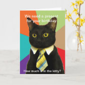 visitekaartje kaart (Gele Bloem)