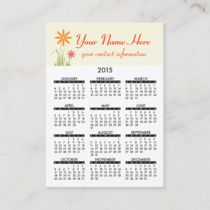 visitekaartje kalender ABC landschappen 2015