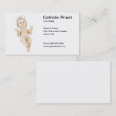 Visitekaartje katholieke priester (Voorkant / Achterkant)