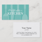 Visitekaartje keukengerei voor eigen gebruik (Voorkant / Achterkant)