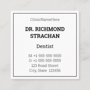 Visitekaartje Klassieke zorgspecialist