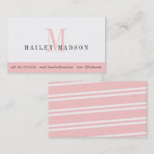 Visitekaartje kleurenblokmonogram (Voorkant / Achterkant)