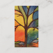 Visitekaartje kleurrijk Glas in lood (Achterkant)