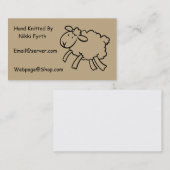 Visitekaartje Knitters (Voorkant / Achterkant)