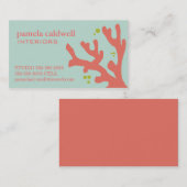 Visitekaartje koraalrif (Voorkant / Achterkant)