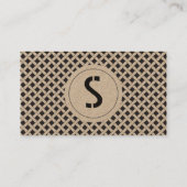 Visitekaartje Kraft Lattice Custom Sjabloon Modern (Achterkant)
