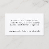 Visitekaartje krimpende objecten personaliseren (Achterkant)