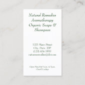 visitekaartje — Kruiden (Achterkant)