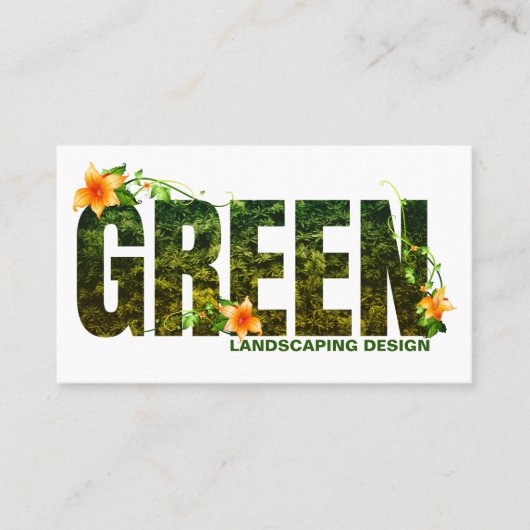 Visitekaartje Landscape Designer (Voorkant)