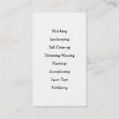 Visitekaartje landschapsarchitectuur (Achterkant)