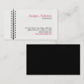 Visitekaartje Laptop Page Education (Voorkant / Achterkant)