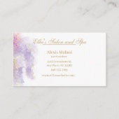 Visitekaartje lavender/Gold (Achterkant)