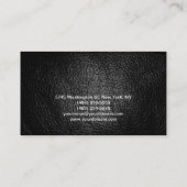 Visitekaartje lederen-effectconsultant Engineer (Achterkant)