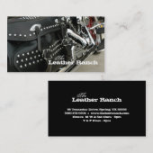 Visitekaartje lederen motorfiets (Voorkant / Achterkant)