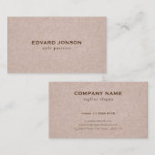 Visitekaartje lederen textielpatroon (Voorkant / Achterkant)