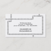 Visitekaartje leidingbuizen (Achterkant)