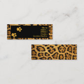 Visitekaartje leopard (Voorkant / Achterkant)