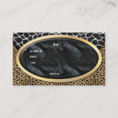 Visitekaartje Leopard Zwart Wit Koe Purse (Achterkant)