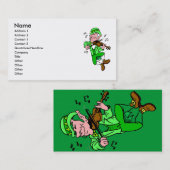 Visitekaartje Leprechaun (Voorkant / Achterkant)