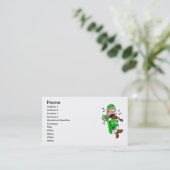 Visitekaartje Leprechaun (Staand voorkant)
