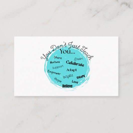 Visitekaartje leraar (Voorkant)