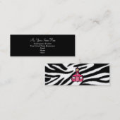 Visitekaartje leraar - Slim Zebra Print (Voorkant / Achterkant)